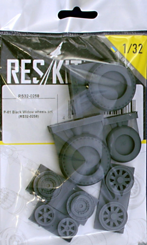 1/32 P-61 Black Widow wheels (TRUMP)