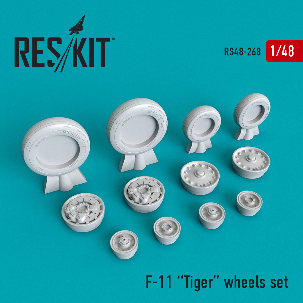 1/48 F-11 Tiger wheels (FOND.MIN.)