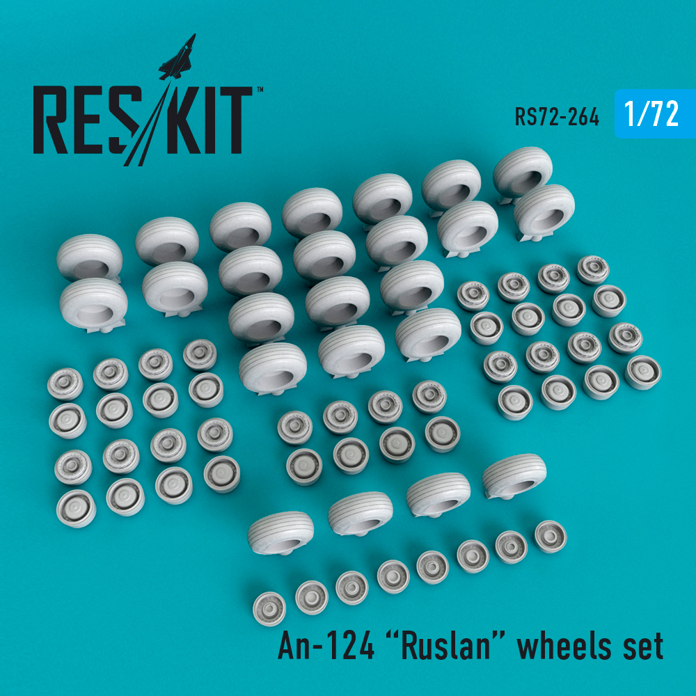 1/72 An-124 Ruslan wheels set (MSVIT)