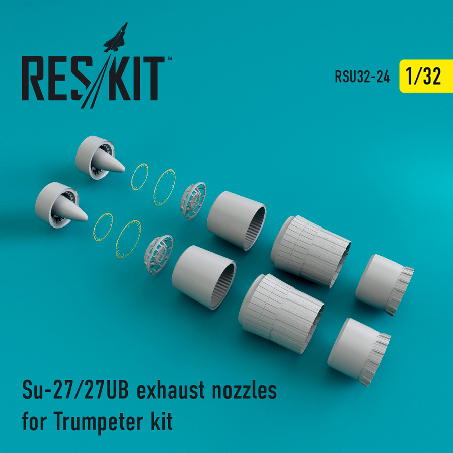 1/32 Su-27/27UB exhaust nozzles (TRUMP)