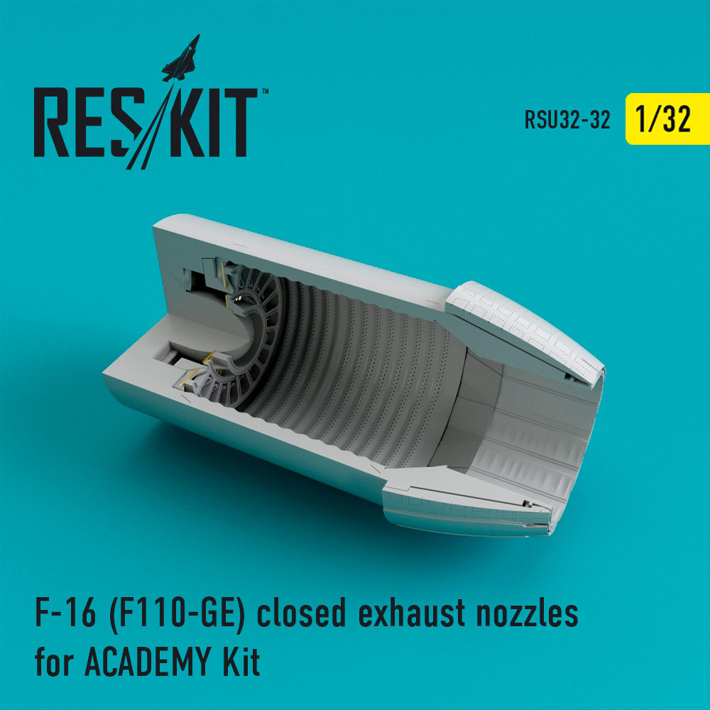 1/32 F-16 (F110-GE) closed exhaust nozzles (ACAD)