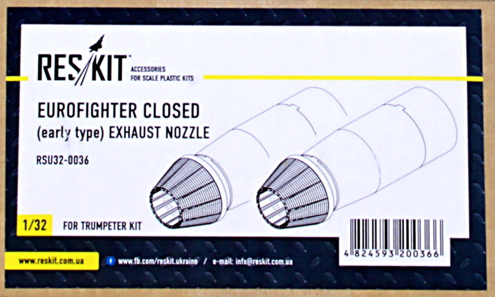 1/32 Eurofighter closed (early type) exh.nozzles  