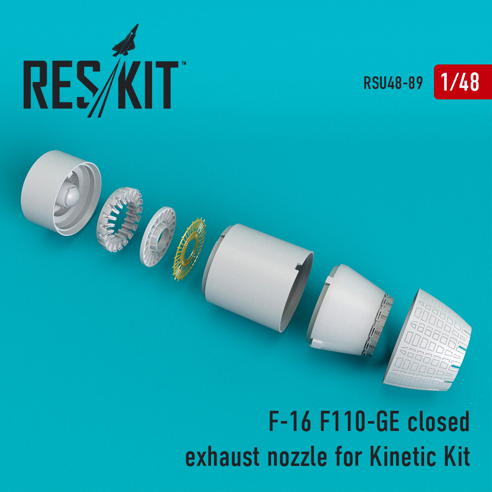 1/48 F-16 (F110-GE) closed exhaust nozzle (KIN) 