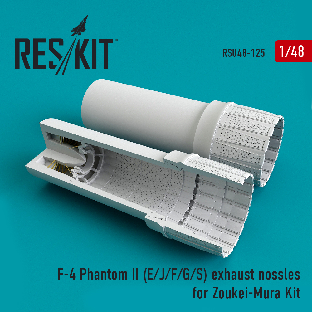 1/48 F-4 Phantom II (E/J/F/G/S) exh.nozzles (ZOUK)