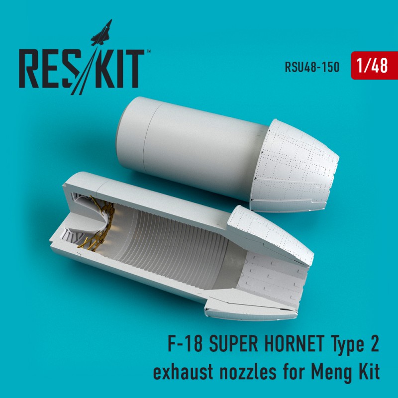 1/48 F-18 SUPER HORNET Type 2 exh.nozzles (MENG)