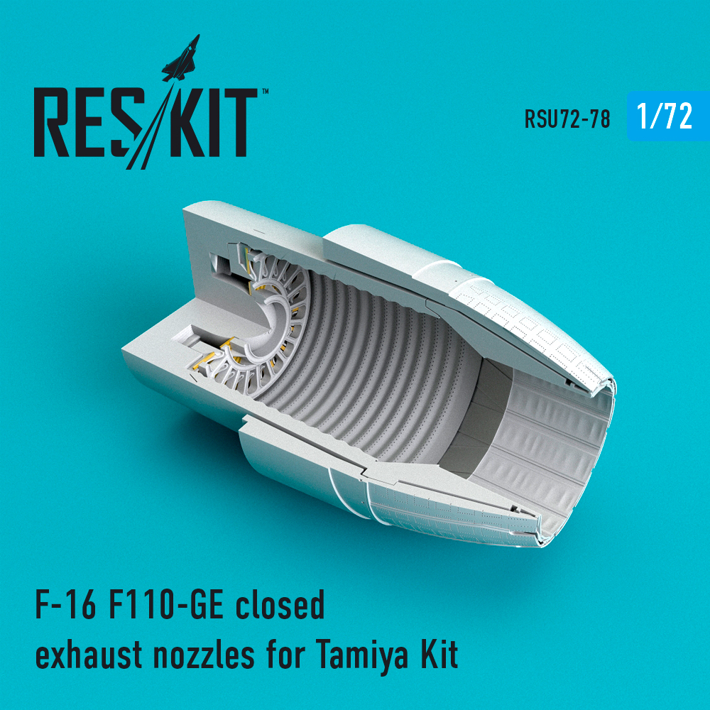 1/72 F-16 F110-GE closed exh. nozzles (TAM)