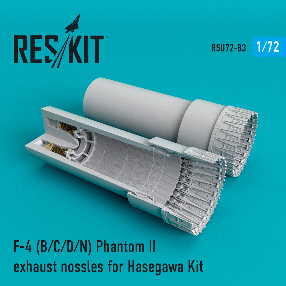 1/72 F-4 Phantom II (B/C/D/N) exhaust (HAS)