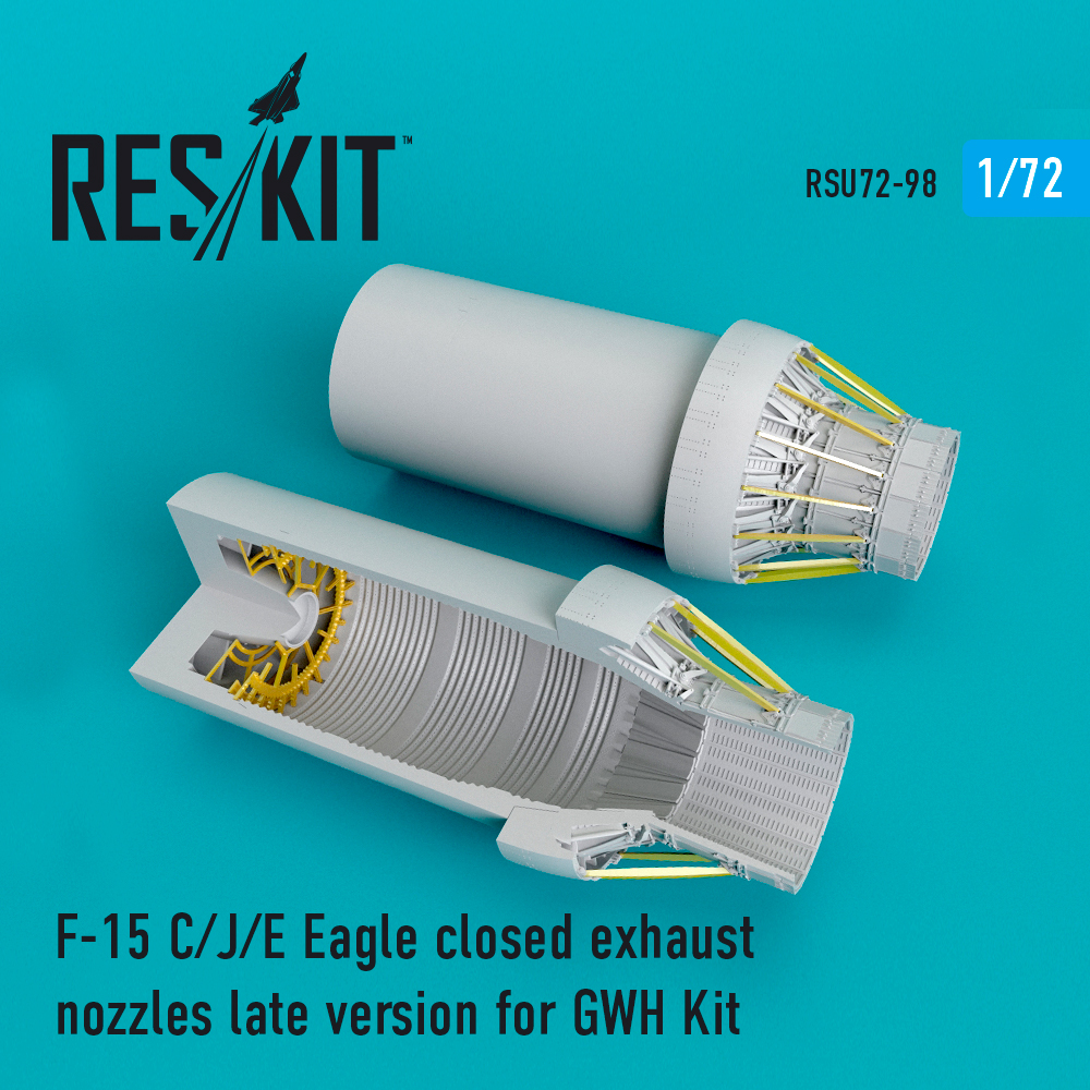 1/72 F-15 C/J/E Eagle closed exh. nozzles late