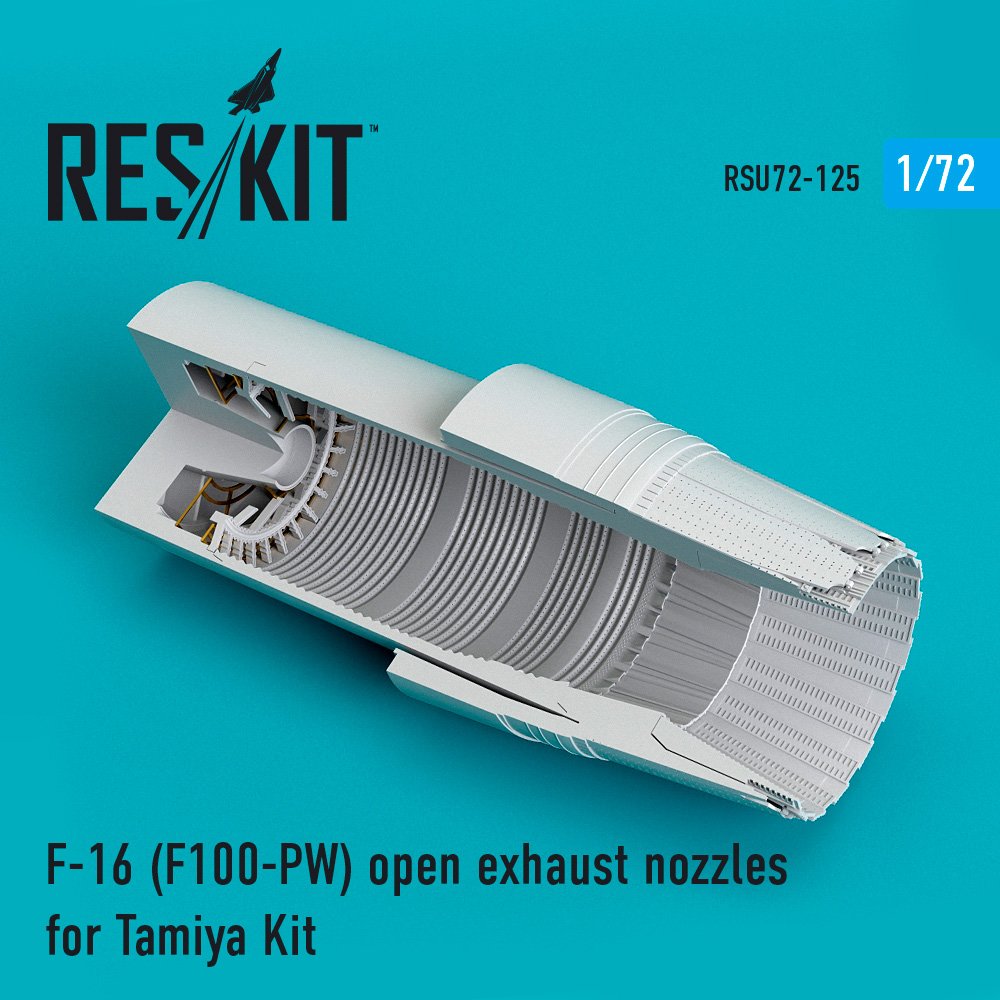 1/72 F-16 (F100-PW) open exhaust nozzles (TAM)