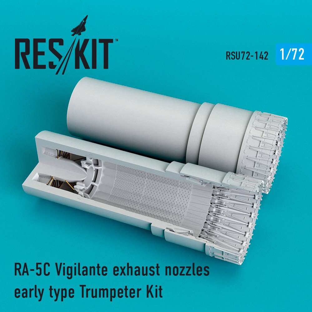 1/72 RA-5C Vigilante exhaust nozzles (TRUMP)