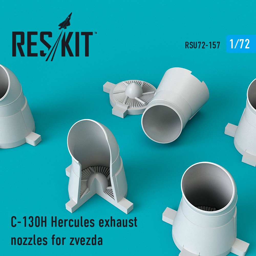 1/72 C-130H Hercules exhaust nozzles (ZVE)