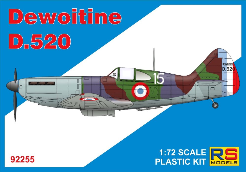 1/72 Dewoitine D.520 (4x camo France)