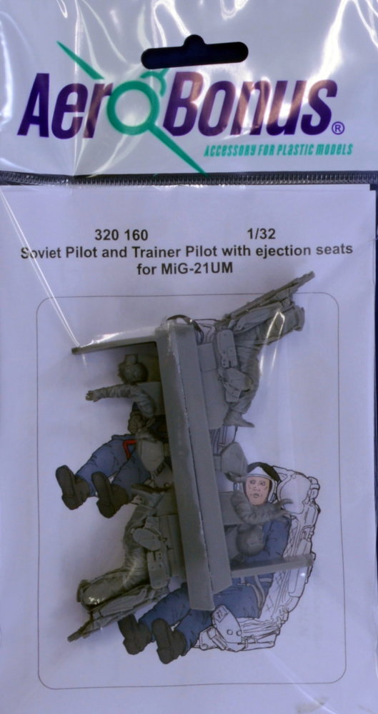 1/32 Soviet Pilot&Trainer Pil.w/ ej.seat MiG-21 UM