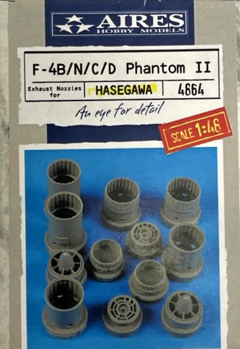 1/48 F-4B/N/C/D & RF-4B/C Phantom II exh.nozzles