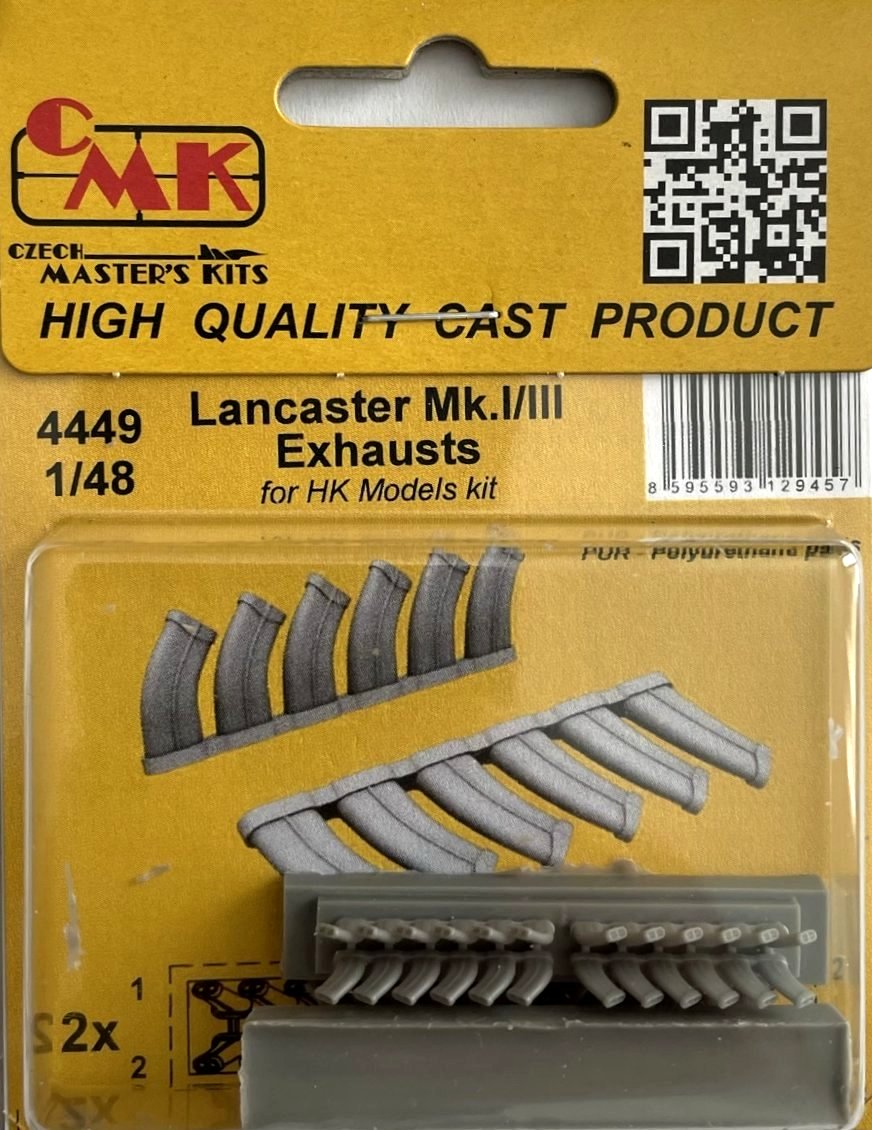 1/48 Lancaster Mk.I/III Exhausts (HK MOD.)