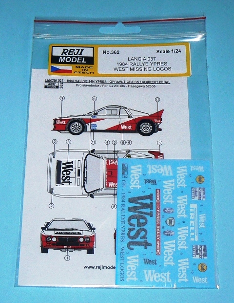 1/24 Lancia 037 Rallye Ypres 1984 West missing l.