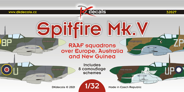 1/32 Spitfire Mk.V in RAAF Squadrons (8x camo)