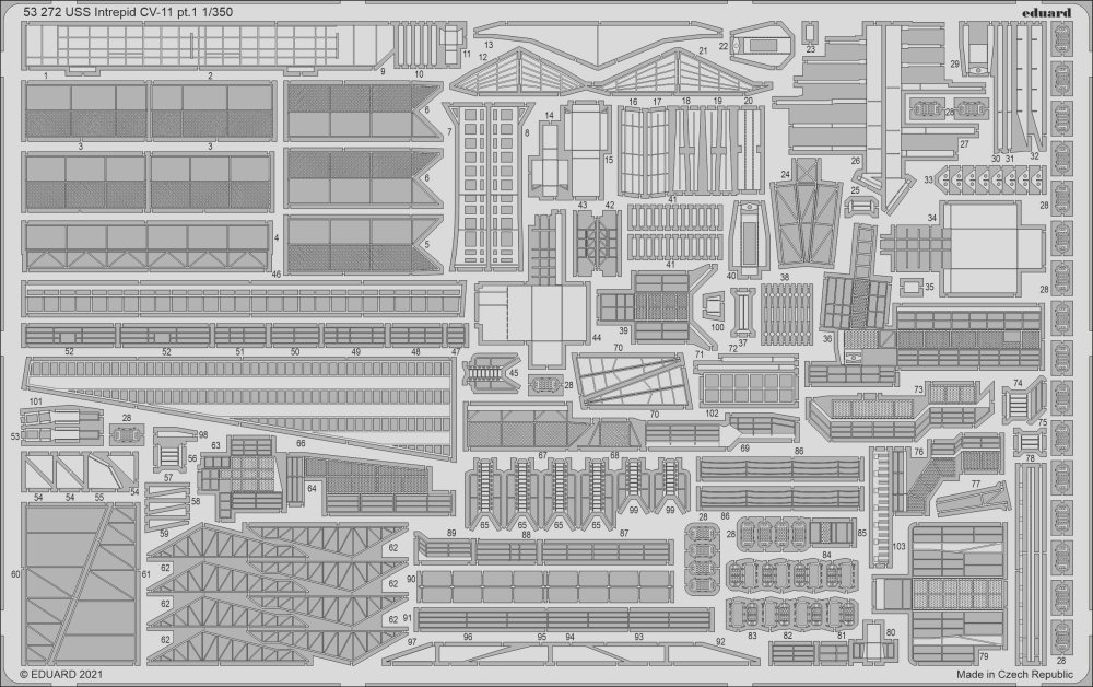 SET 1/350 USS Intrepid CV-11 pt.1 (TRUMP)