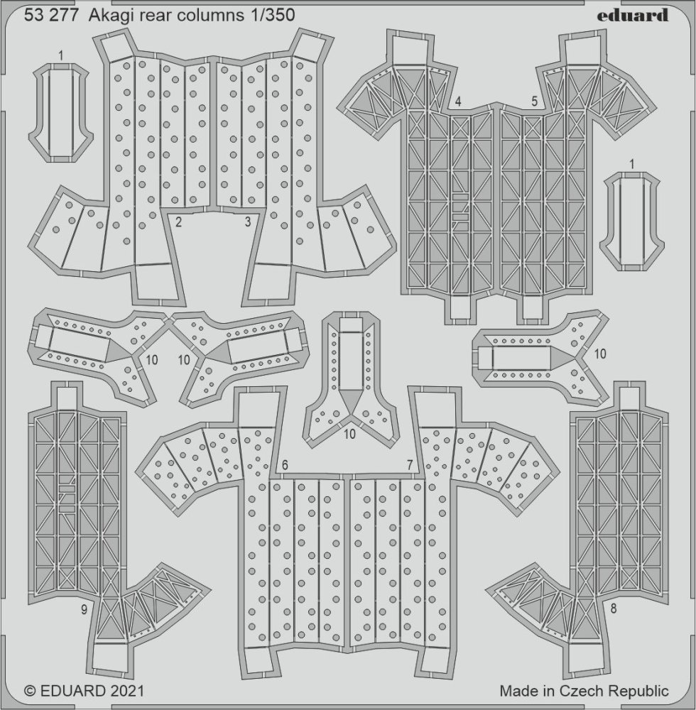 1/350 Akagi rear columns (HAS)