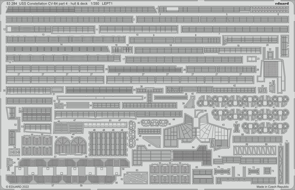 SET 1/350 USS Constellation CV-64  - hull & deck 