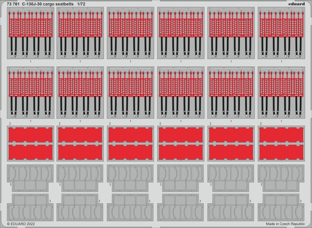 SET C-130J-30 cargo seatbelts (ZVE)