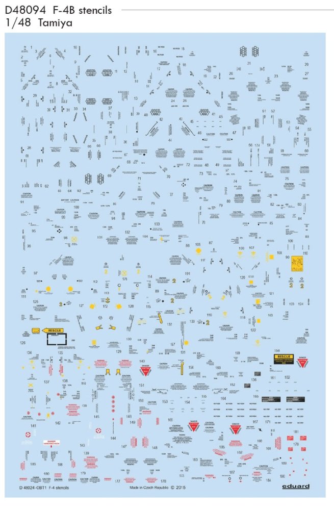 1/48 Decals F-4B stencils (TAM)