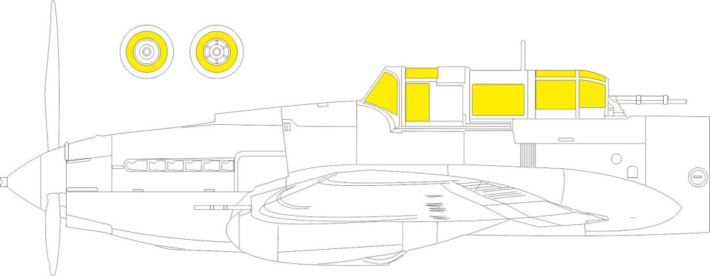 Mask 1/48 Il-2 mod. 1943 TFace (ZVE)