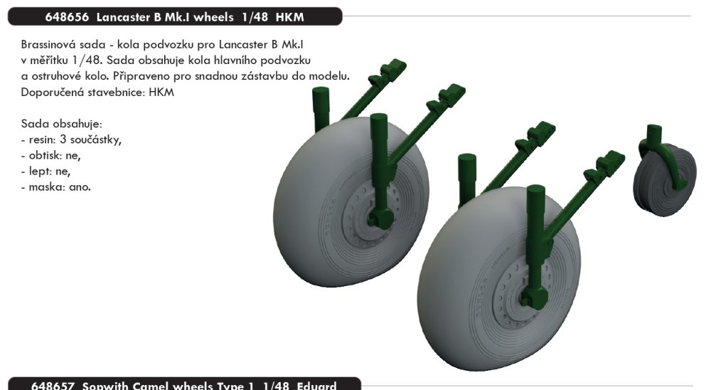 BRASSIN 1/48 Lancaster B Mk.I wheels