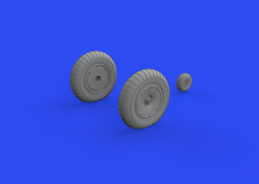 BRASSIN 1/48 Me 163B wheels (GASP.MOD.)