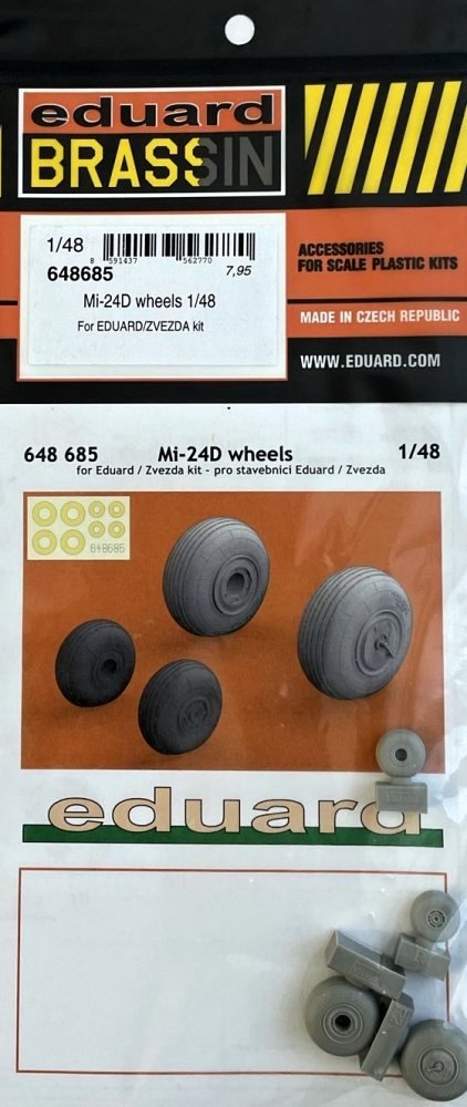 BRASSIN 1/48 Mi-24D wheels (EDU/ZVE)