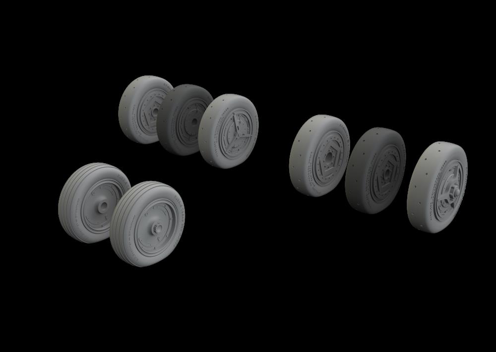 BRASSIN 1/48 SR-71A wheels (REV)