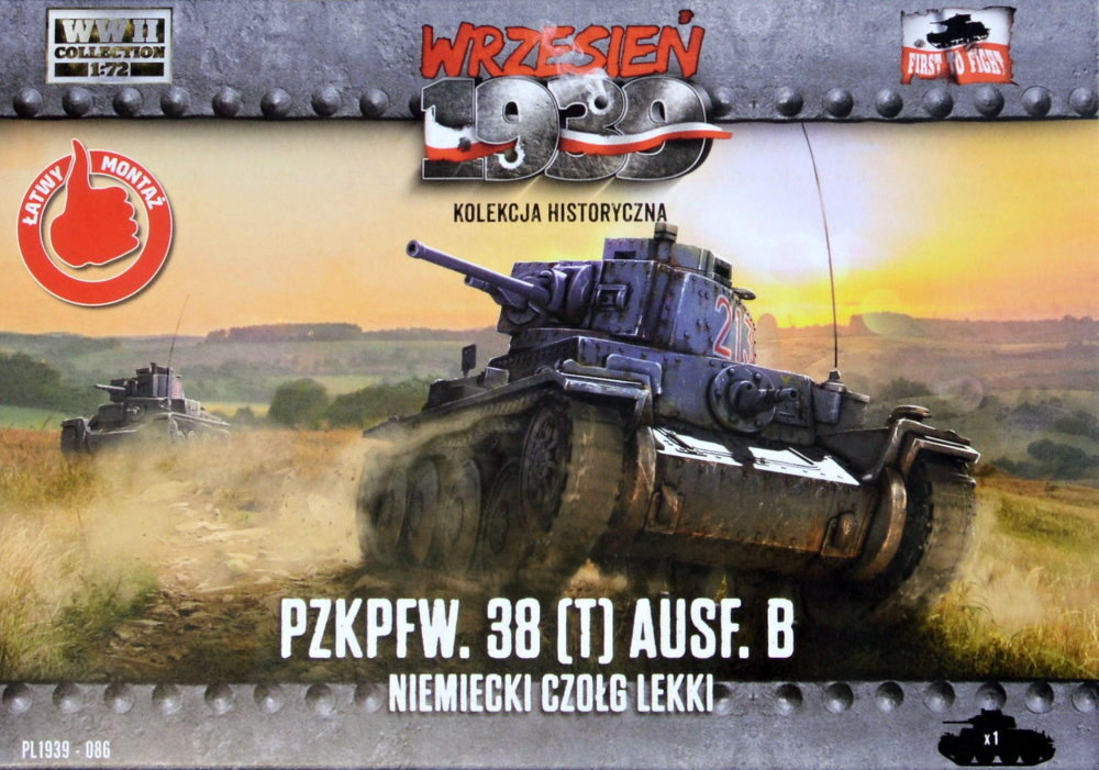 1/72 PzKpfw. 38(t) Ausf.B - German Light Tank