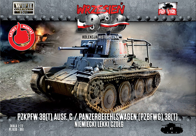 1/72 PzKpfw 38(t) Ausf. C German light tank