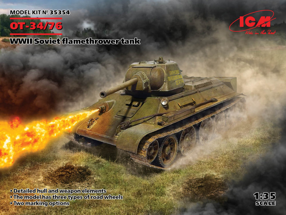 1/35 OT-34/76 Soviet Falemthrower Tank WWII