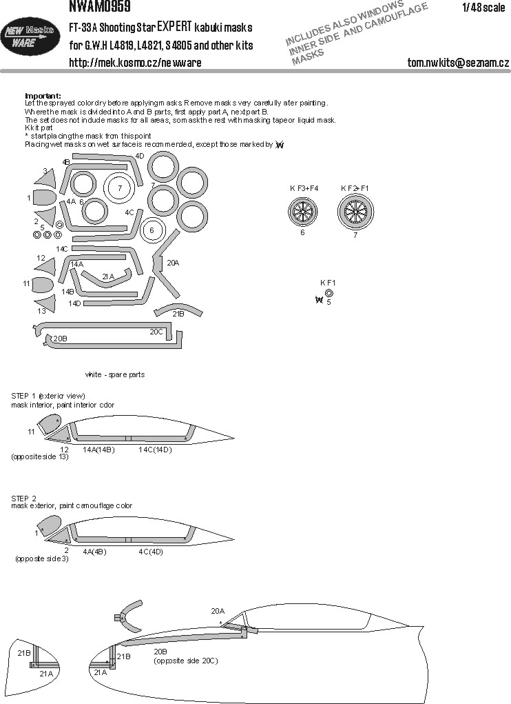 1/48 Mask FT-33A Shooting Star EXPERT (GWH)