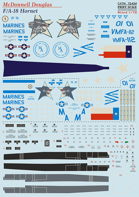 1/72 F/A-18 Hornet - part 4 (wet decals)