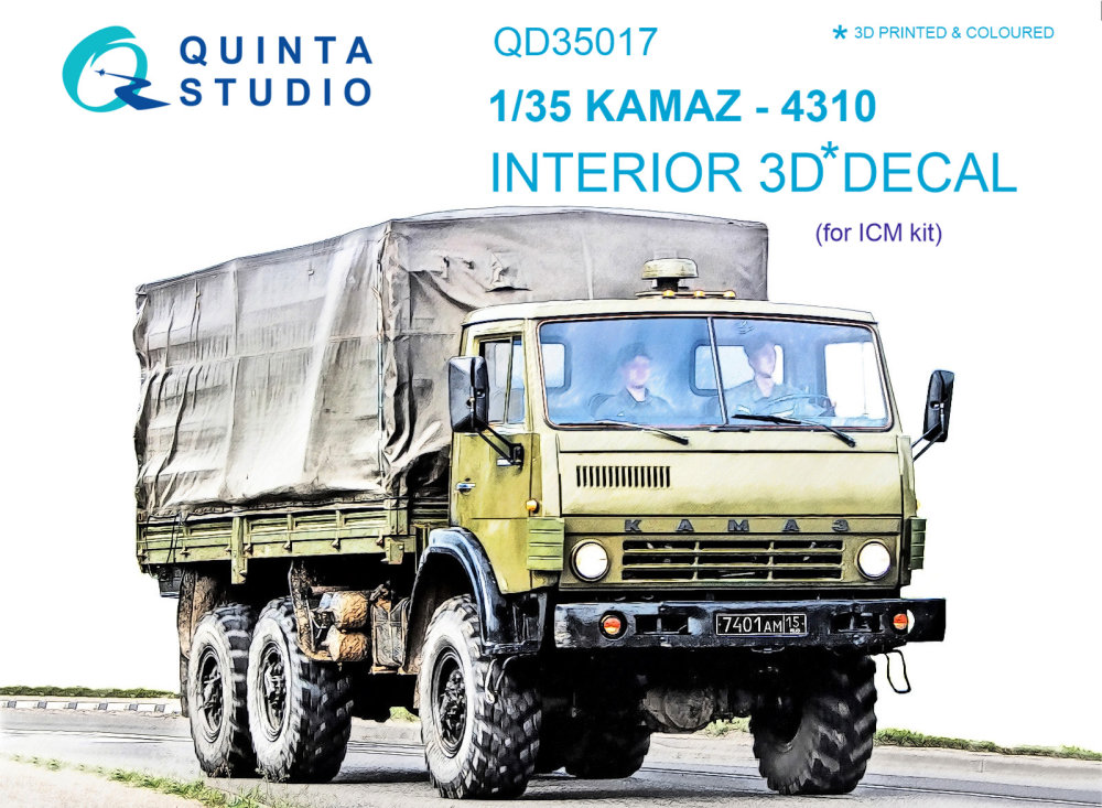 1/35 KAMAZ 4310 3D-Print&col.Interior (ICM)