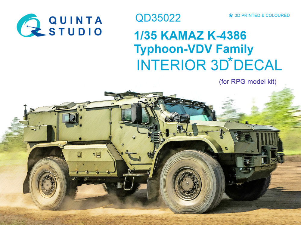 1/35 KAMAZ K-4386 Typhoon VDV 3D-Print&col.Inter.