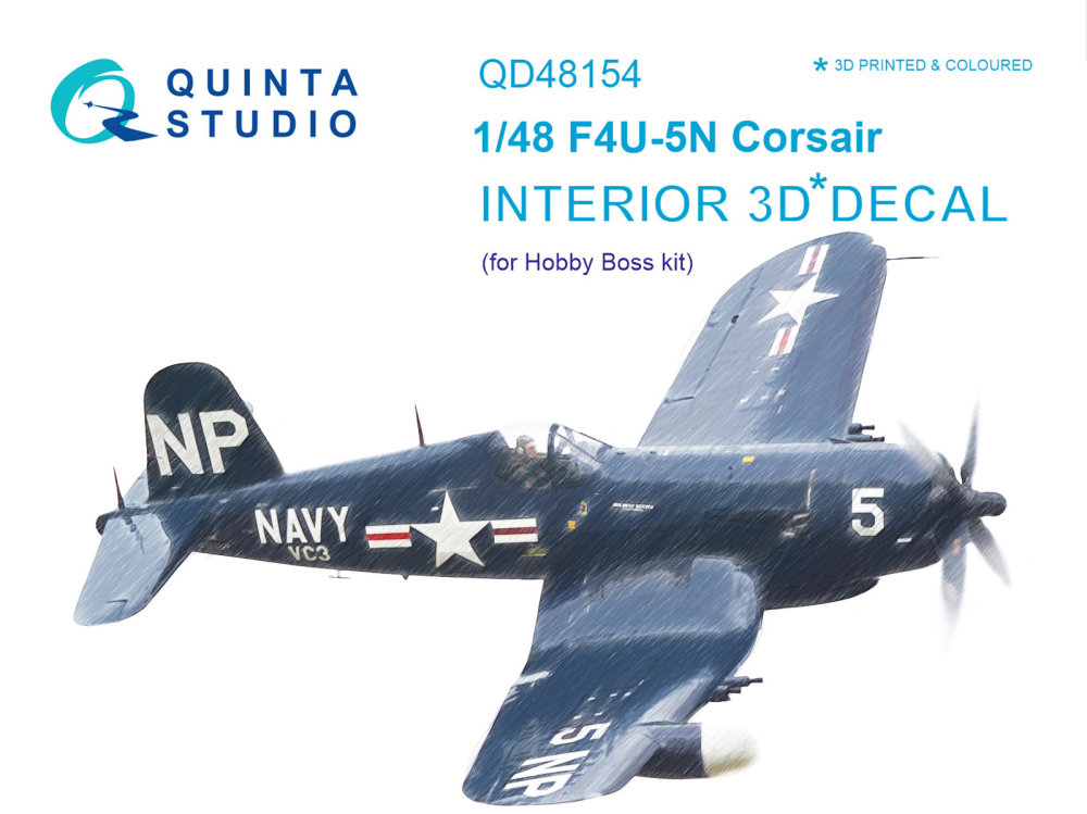 1/48 F4U-5N 3D-Print&colour Interior (HOBBYB)