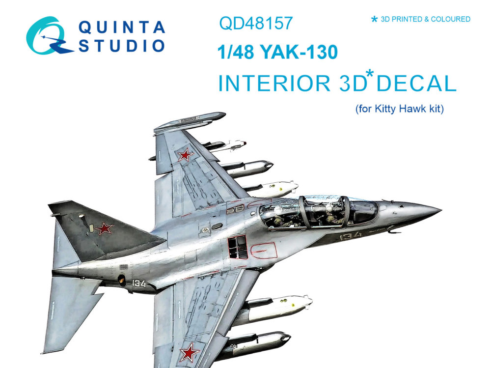 1/48 Yak-130 3D-Print&col.Interior (KITTYH)