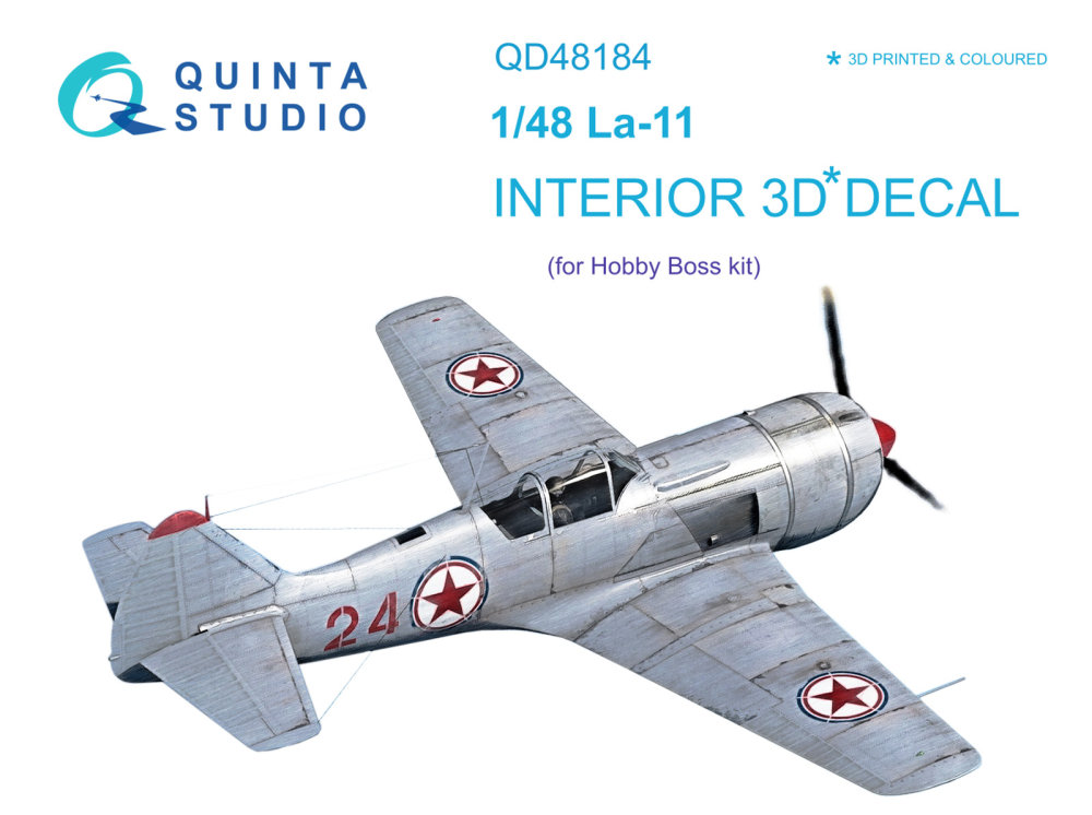 1/48 La-11 3D-Print&col. Interior (HOBBYB)