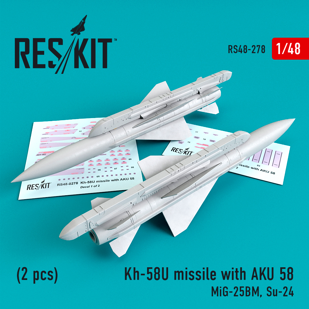 1/48 Kh-58U missile with AKU 58 (2 pcs.)