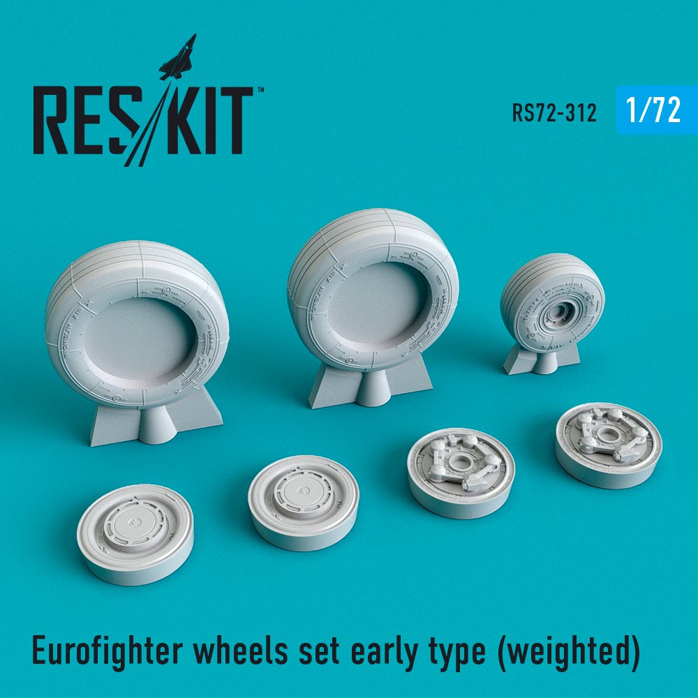 1/72 Eurofighter wheels set early type (weighted) 