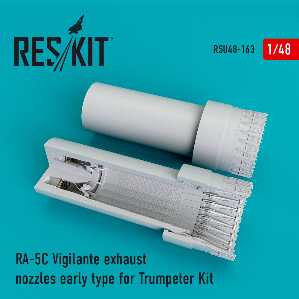 1/48 RA-5C Vigilante exh. nozzles early (TRUMP)