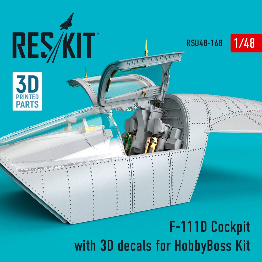 1/48 F-111D Cockpit w/ 3D decals (HOBBYB) 