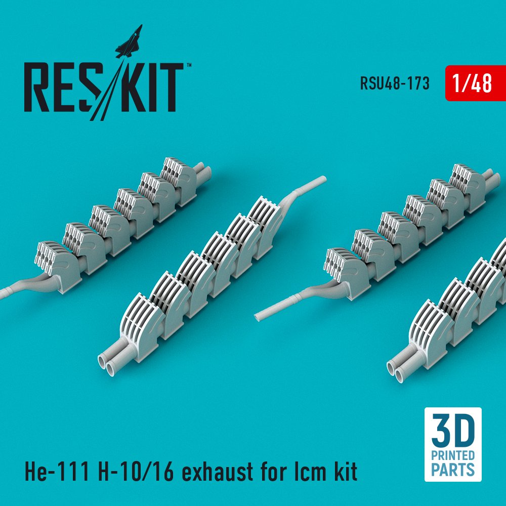 1/48 He-111 H-10/16 exhaust (ICM) 