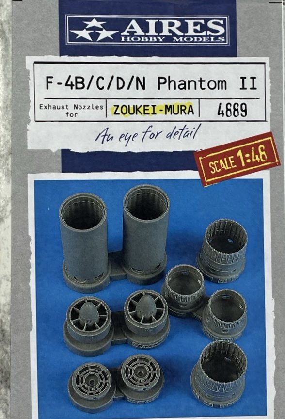 1/48 F-4B/N/C/D Phantom II exh.nozzles (Z.MOURA)