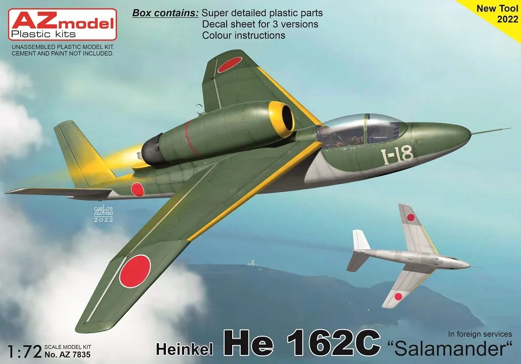 1/72 Heinkel He 162C Salamander Foreign (3x camo)