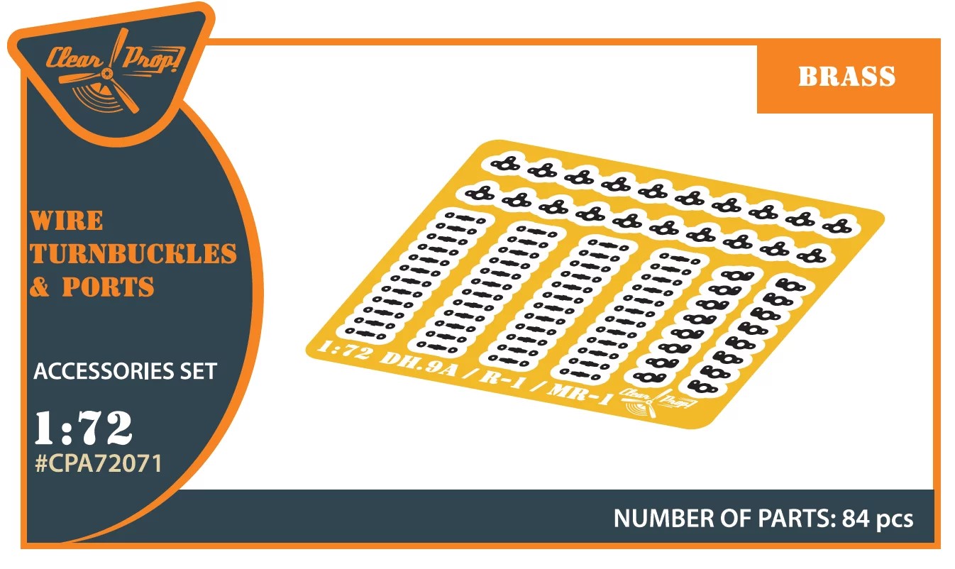 1/72 Wire Turnbuckles & ports (for DH.9a/R-1 kits)