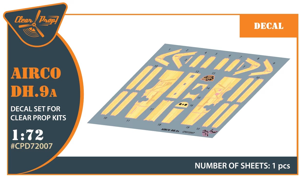 1/72 Decal Airco DH.9a (CL.PROP)